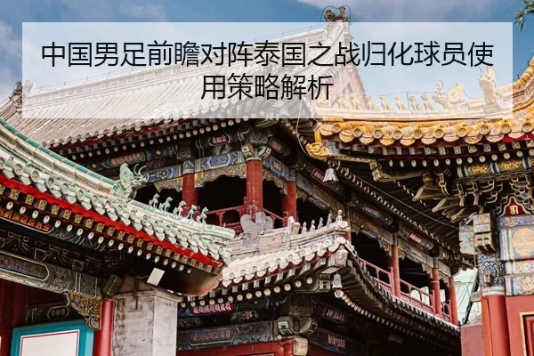 中国男足前瞻对阵泰国之战归化球员使用策略解析